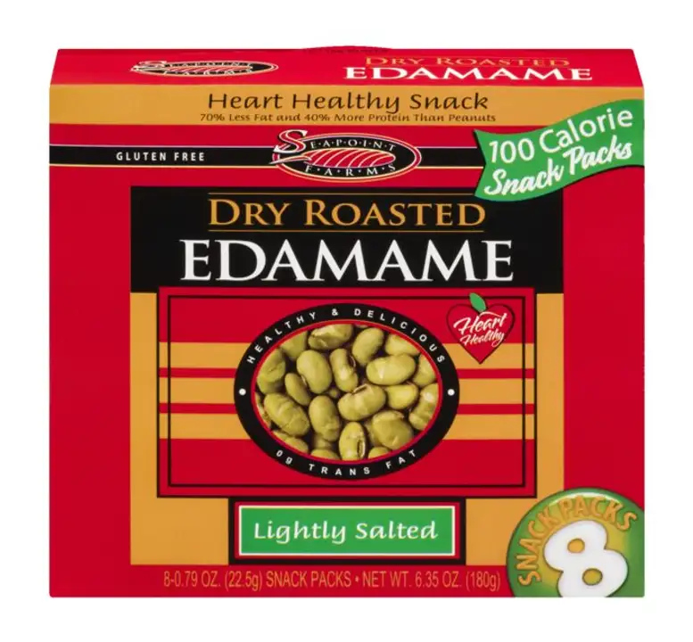 Order Seapoint Farms Edamame, Dry Roasted, Sea Salt, Snack Packs - 8 Each food online from Holiday farms store, Roslyn Heights on bringmethat.com