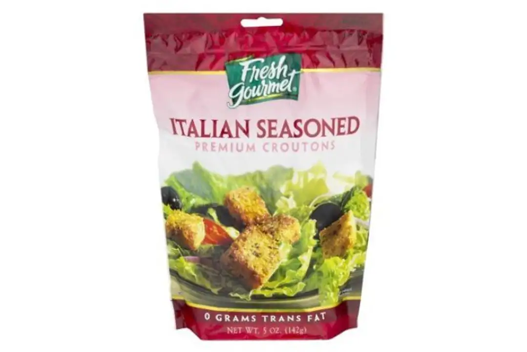 Order Fresh Gourmet Croutons, Italian Seasoned - 5 Ounces food online from Holiday farms store, Roslyn Heights on bringmethat.com