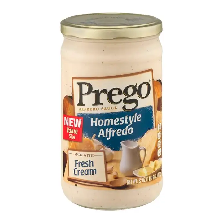 Order Prego Alfredo Sauce, Homestyle, Value Size - 14.5 Ounces food online from Fligner Market store, Lorain on bringmethat.com