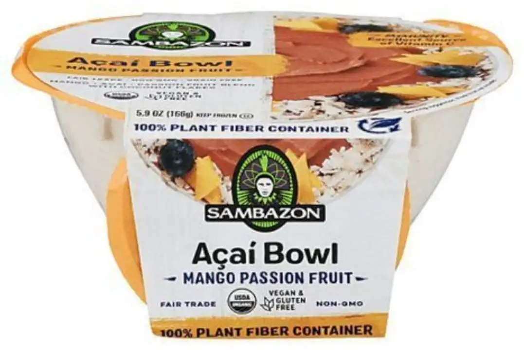 Order Sambazon Mango Passion Fruit Acai Bowl - 5.9 Ounces food online from Whole Foods Co-Op Denfeld store, Duluth on bringmethat.com