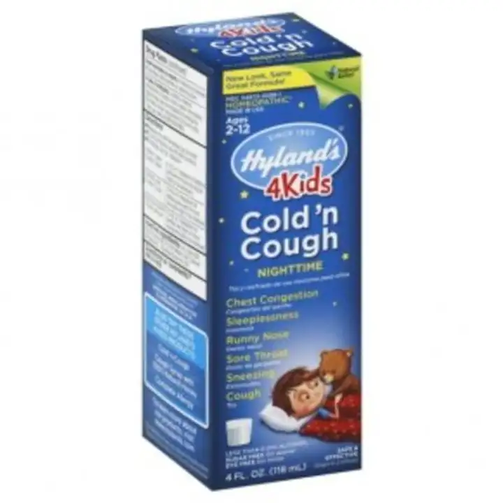 Order Hylands 4 Kids Cold 'n Cough, Nighttime - 4 Ounces food online from Whole Foods Co-Op Denfeld store, Duluth on bringmethat.com