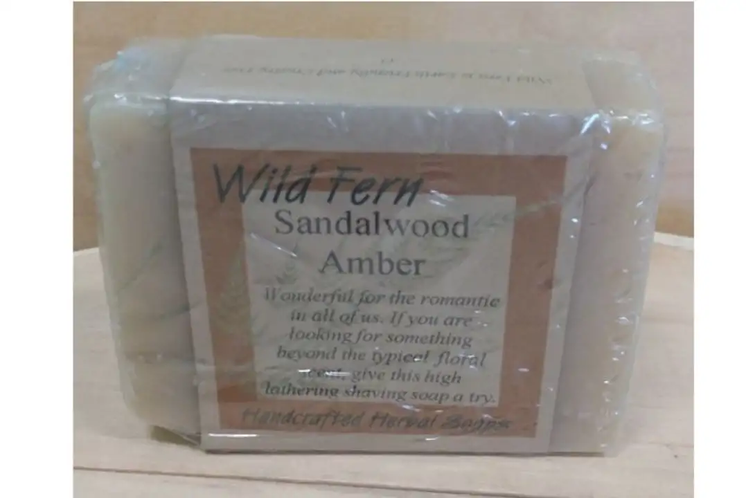 Order Wild Fern Sandalwood Amber Shave Soap food online from Whole Foods Co-Op Denfeld store, Duluth on bringmethat.com