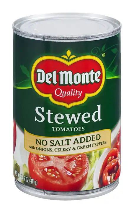 Order Del Monte Tomatoes, Stewed, No Salt Added - 14.5 Ounces food online from Holiday farms store, Roslyn Heights on bringmethat.com