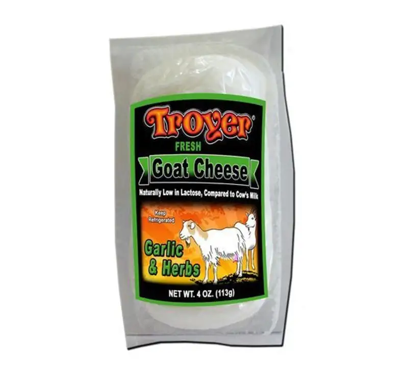 Order Troyer Garlic Herb Goat Cheese food online from Fligner Market store, Lorain on bringmethat.com