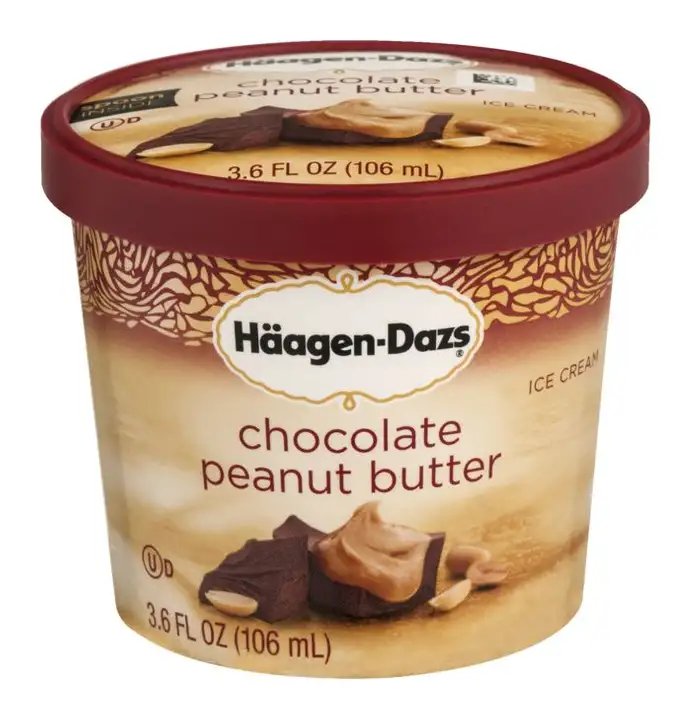 Order Haagen Dazs Ice Cream, Chocolate Peanut Butter - 3.6 Ounces food online from Holiday farms store, Roslyn Heights on bringmethat.com