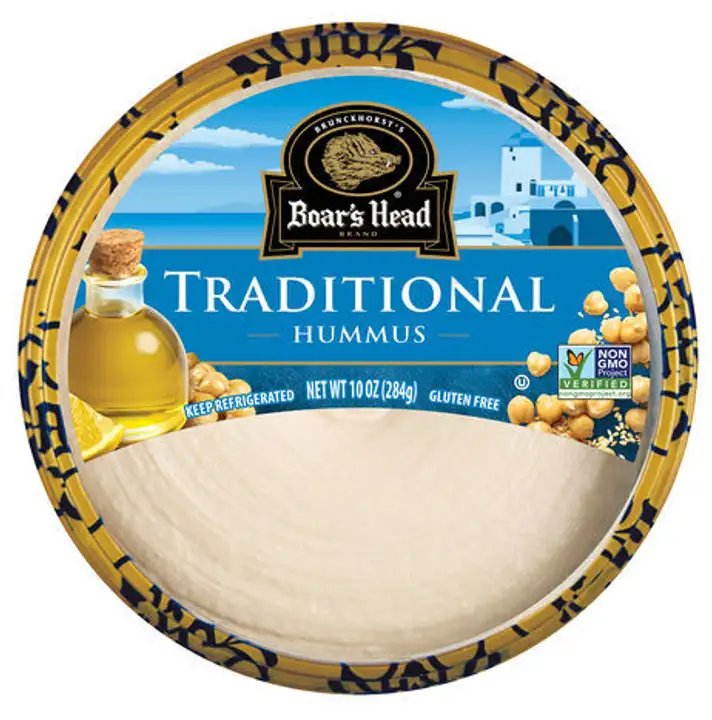 Order Boar's Head® Traditional Hummus - 10 Ounces food online from Holiday farms store, Roslyn Heights on bringmethat.com