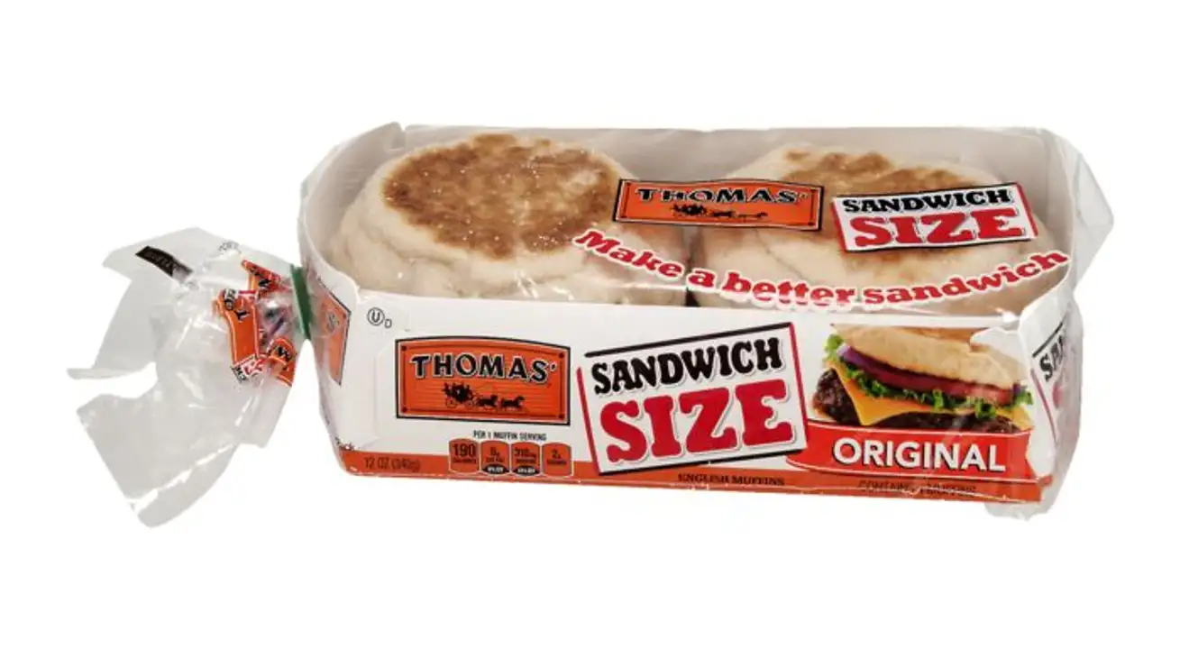 Order Thomas English Muffins, Original, Sandwich Size - 13 Ounces food online from Holiday farms store, Roslyn Heights on bringmethat.com
