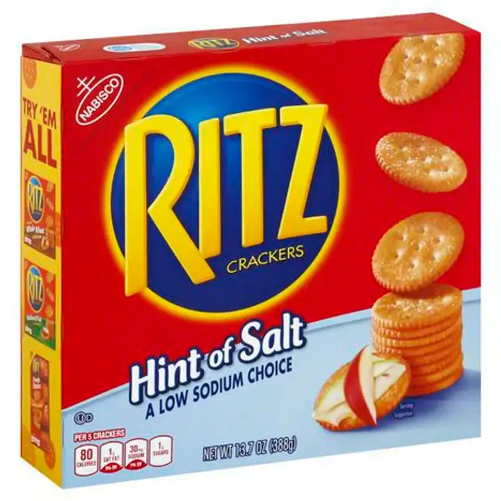 Order Ritz Crackers, Hint of Salt - 13 Ounces food online from Novato Harvest Market store, Novato on bringmethat.com