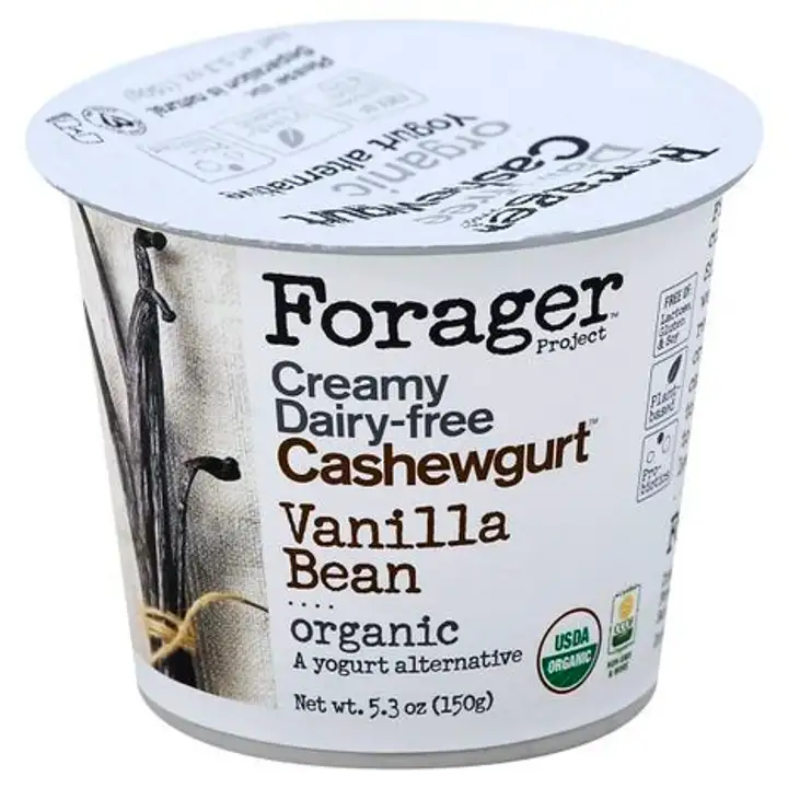 Order Forager Cashewgurt, Organic, Vanilla Bean - 5.3 Ounces food online from Whole Foods Co-Op Denfeld store, Duluth on bringmethat.com