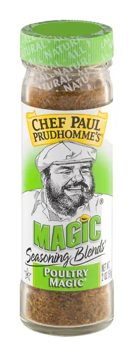 Order Chef Paul Prudhommes Magic Seasoning Blends, Poultry Magic - 2 Ounces food online from Novato Harvest Market store, Novato on bringmethat.com