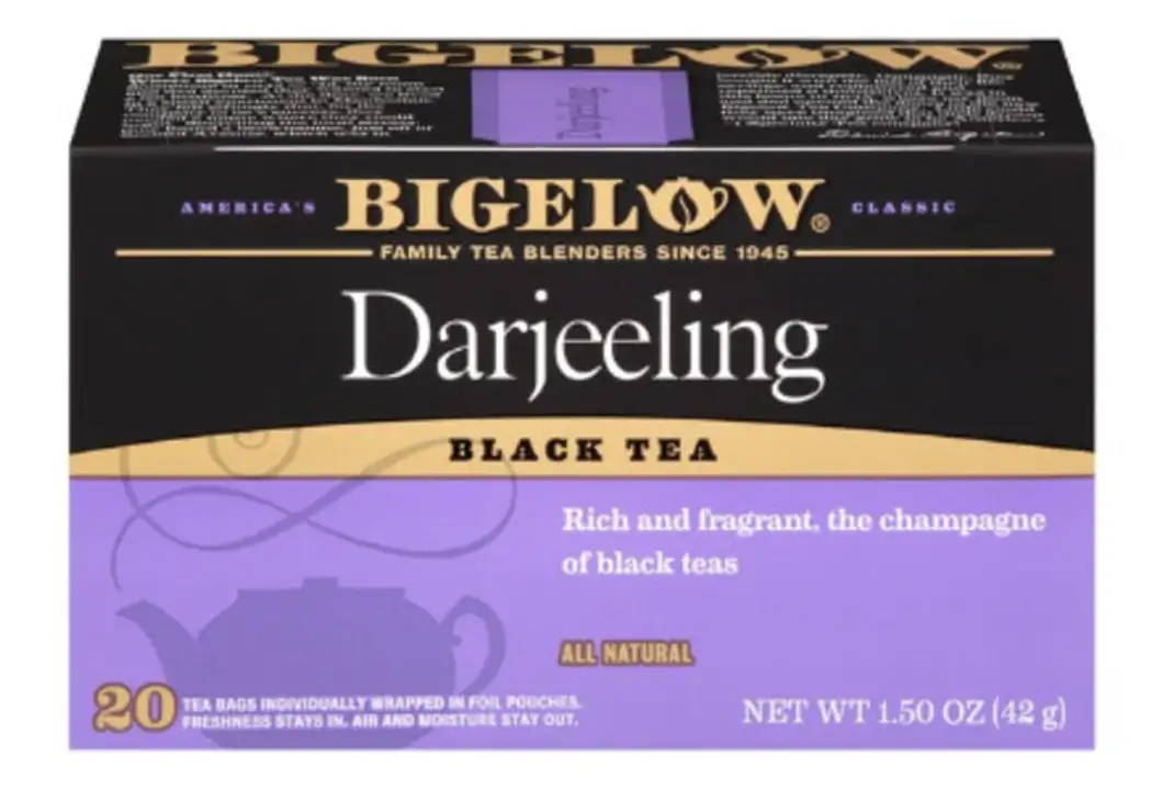 Order Bigelow Black Tea, Darjeeling, Bags - 20 Bags food online from Novato Harvest Market store, Novato on bringmethat.com