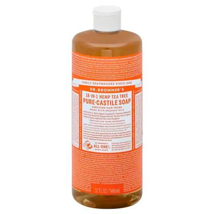 Order Dr Bronners Soap, Pure-Castile, 18-in-1, Hemp Tea Tree - 32 Ounces food online from Whole Foods Co-Op Denfeld store, Duluth on bringmethat.com