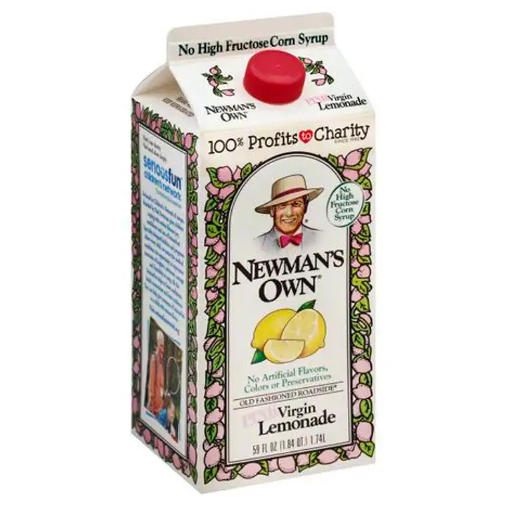 Order Newmans Own Lemonade, Pink Virgin, Old Fashioned Roadside - 59 Ounces food online from Novato Harvest Market store, Novato on bringmethat.com
