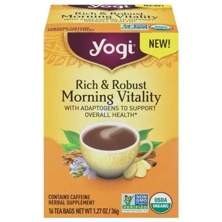 Order Yogi Tea, Rich & Robust, Morning Vitality, Tea Bags - 16 Each food online from Whole Foods Co-Op Denfeld store, Duluth on bringmethat.com