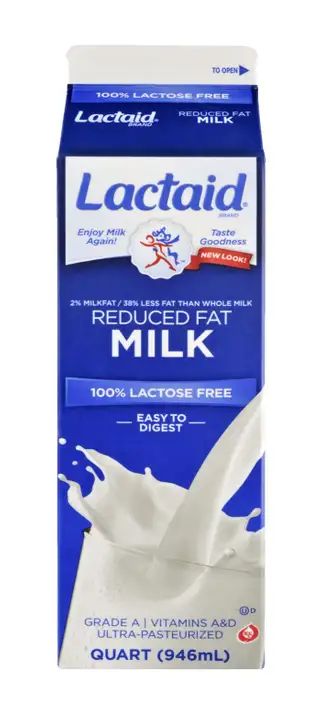 Order Lactaid Milk, Reduced Fat, 2% Milkfat - 1 Quart food online from Holiday farms store, Roslyn Heights on bringmethat.com