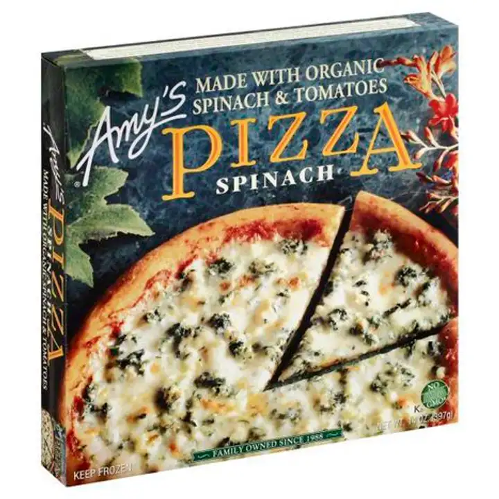 Order Amys Pizza, Spinach - 14 Ounces food online from Novato Harvest Market store, Novato on bringmethat.com