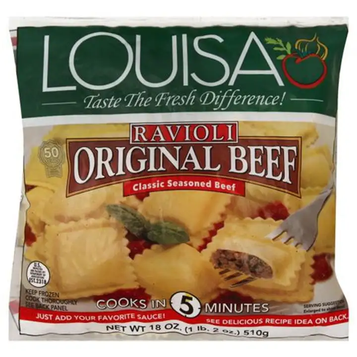 Order Louisa Ravioli, Original Beef - 18 Ounces food online from Fligner Market store, Lorain on bringmethat.com
