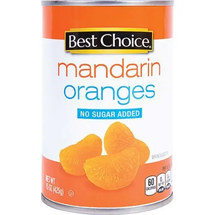 Order Best Choice No Sugar Mandarin Oranges - 15 Ounces food online from Fligner Market store, Lorain on bringmethat.com