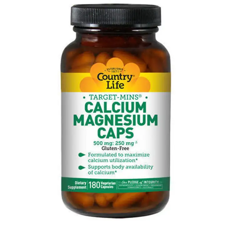 Order Country Life Calcium Magnesium Caps -  180 Vcp food online from Whole Foods Co-Op Denfeld store, Duluth on bringmethat.com