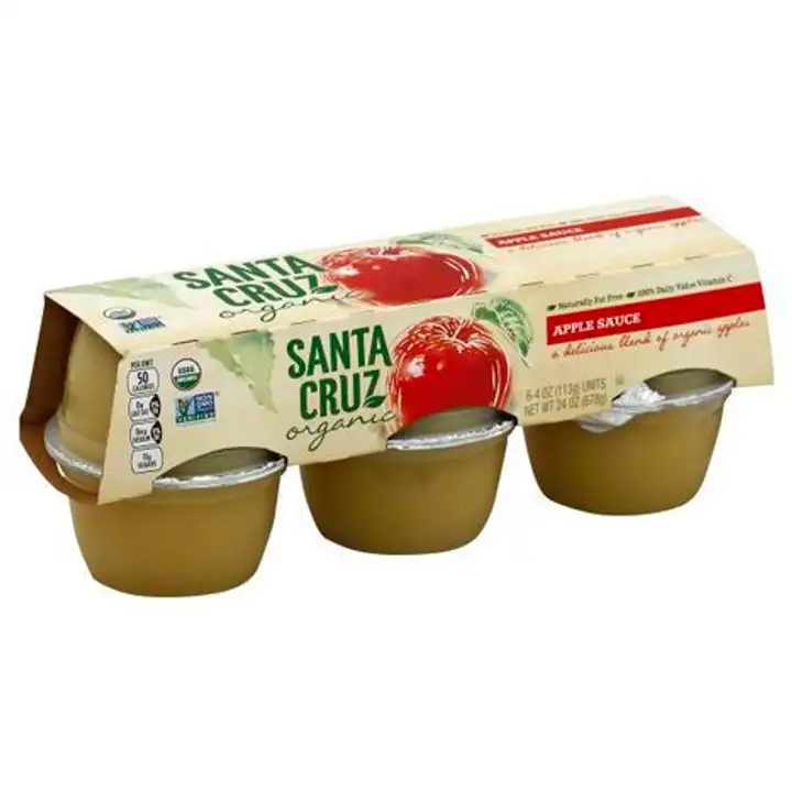 Order Santa Cruz Organic Apple Sauce - 6 Each food online from Novato Harvest Market store, Novato on bringmethat.com