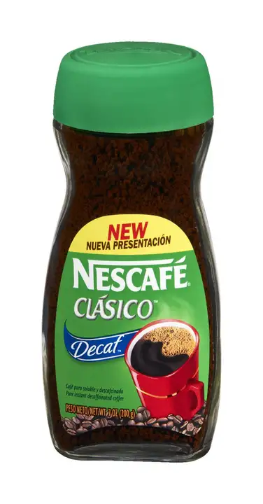 Order Nescafe Clasico Coffee, Instant, Dark Roast, Decaf - 7 Ounces food online from Holiday farms store, Roslyn Heights on bringmethat.com
