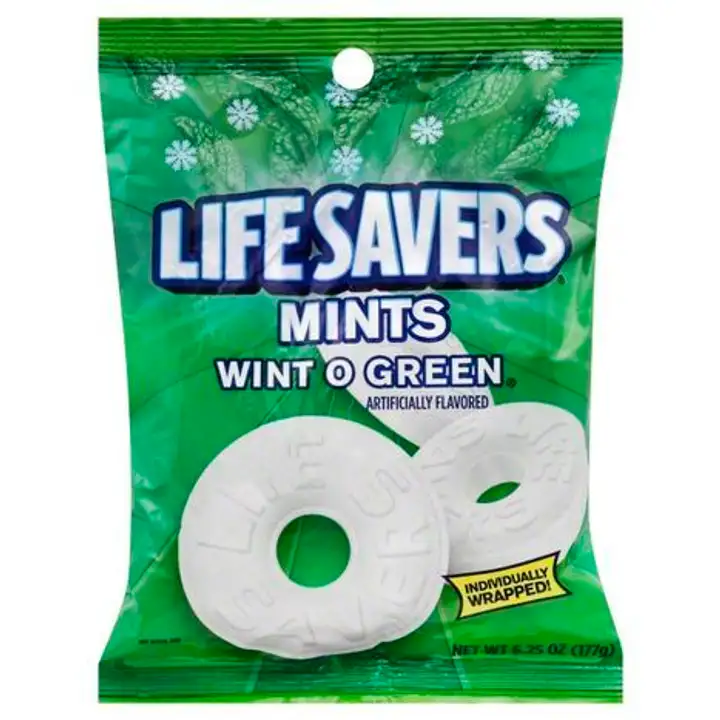 Order LifeSavers Mints, Wint O Green - 6.25 Ounces food online from Holiday farms store, Roslyn Heights on bringmethat.com