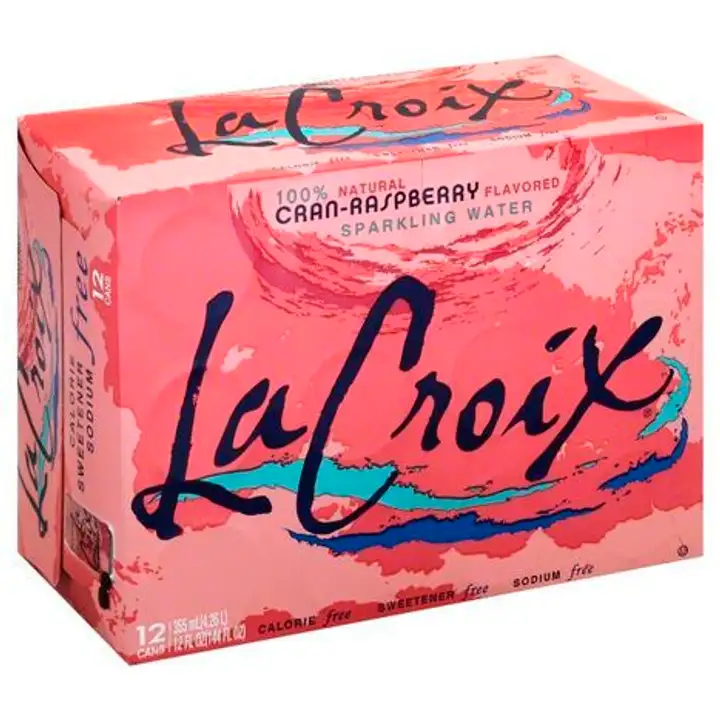 Order LaCroix Sparkling Water, Cran-Raspberry Flavored - 12 Fluid Ounces (Pack of 12) food online from Whole Foods Co-Op Denfeld store, Duluth on bringmethat.com