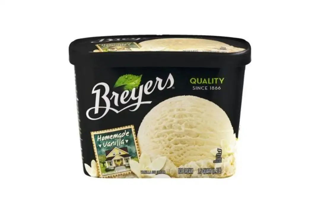 Order Breyers Ice Cream, Homemade Vanilla - 48 Ounces food online from Holiday farms store, Roslyn Heights on bringmethat.com