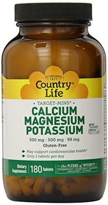 Order Country Life Target-Mins Calcium Magnesium Potassium - 180 Count food online from Whole Foods Co-Op Denfeld store, Duluth on bringmethat.com