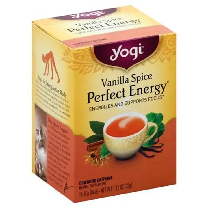 Order Yogi Tea, Perfect Energy, Vanilla Spice, Tea Bags - 16 Bags food online from Whole Foods Co-Op Denfeld store, Duluth on bringmethat.com