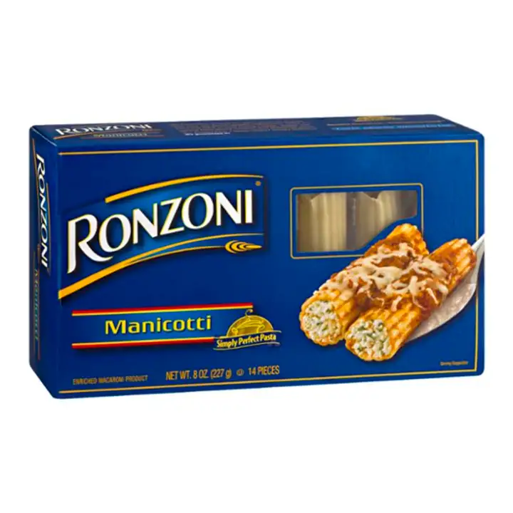 Order Ronzoni Enriched Macaroni Product Manicotti - 8 Ounces food online from Novato Harvest Market store, Novato on bringmethat.com