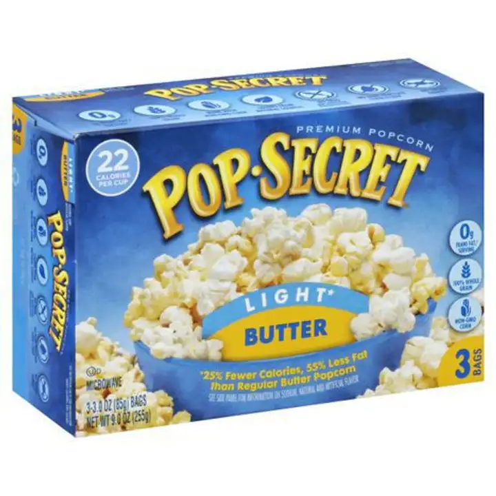 Order Pop Secret Popcorn, Premium, Light, Butter - 9 Ounces food online from Novato Harvest Market store, Novato on bringmethat.com