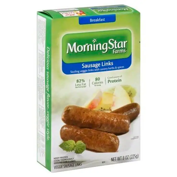 Order MorningStar Farms Breakfast Sausage Links, Veggie - 8 Ounces food online from Holiday farms store, Roslyn Heights on bringmethat.com