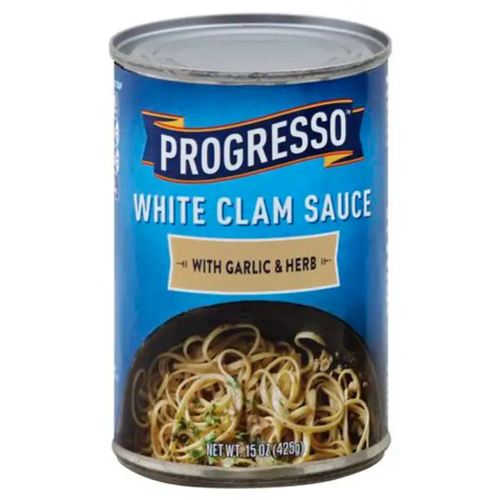 Order Progresso Sauce, White Clam - 15 Ounces food online from Holiday farms store, Roslyn Heights on bringmethat.com