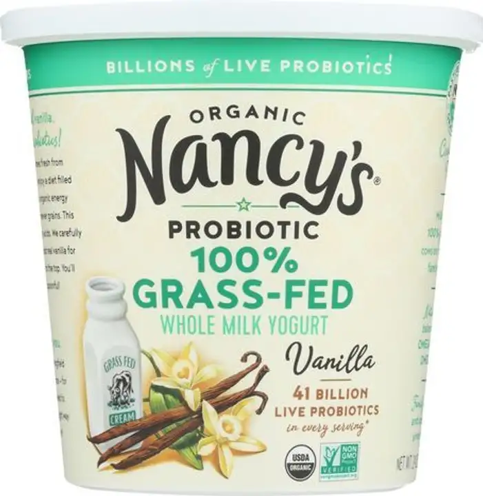 Order Nancys Whole Milk Grass-Fed Organic Yogurt Vanilla - 24 Ounces food online from Whole Foods Co-Op Denfeld store, Duluth on bringmethat.com