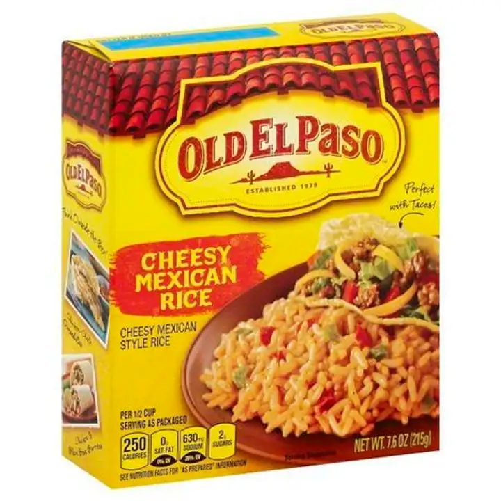 Order Old El Paso Cheesy Mexican Rice - 7.6 Ounces food online from Fligner Market store, Lorain on bringmethat.com