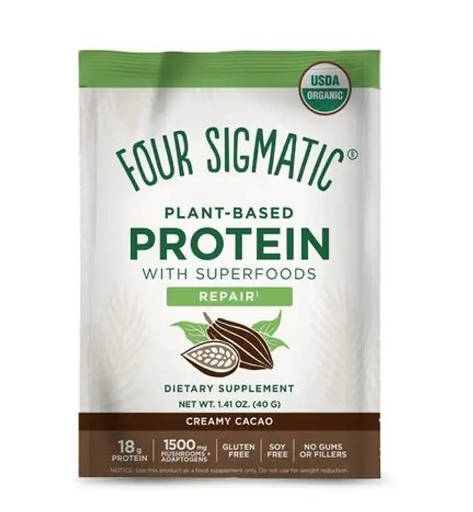 Order Four Sigmatic Plant-Based Protein Creamy Cacao Superfoods Repair Dietary Supplement - 1.41 Ounces food online from Whole Foods Co-Op Denfeld store, Duluth on bringmethat.com