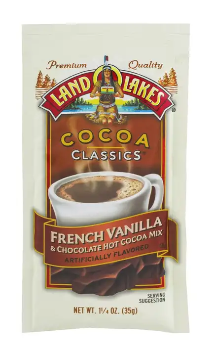 Order Land O Lakes Cocoa Classics Hot Cocoa Mix, French Vanilla & Chocolate - 1.25 Ounces food online from Novato Harvest Market store, Novato on bringmethat.com