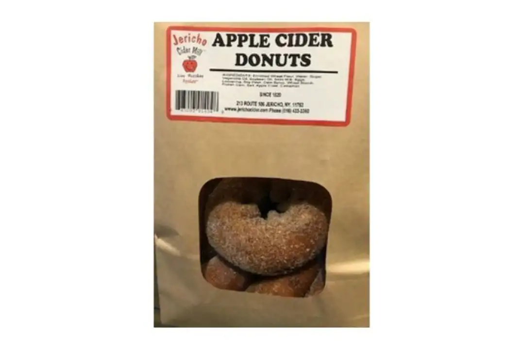Order Jericho Cider Mill Apple Cider Donuts - 1 Count food online from Holiday farms store, Roslyn Heights on bringmethat.com