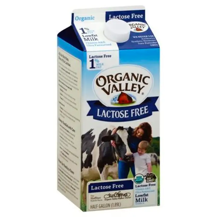 Order Organic Valley Milk, Lactose Free, Lowfat, 1% Milkfat - 0 Gallons food online from Novato Harvest Market store, Novato on bringmethat.com