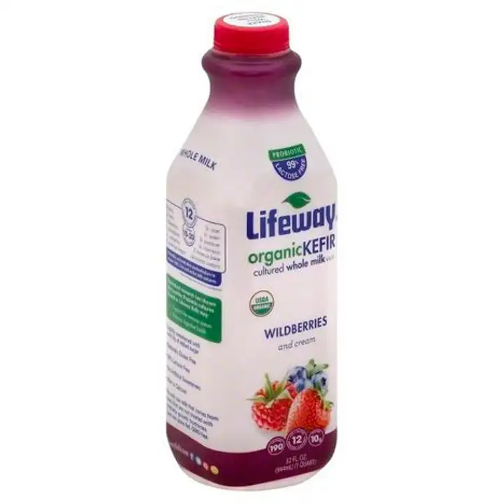 Order Lifeway Kefir, Organic, Wildberries and Cream - 32 Ounces food online from Whole Foods Co-Op Denfeld store, Duluth on bringmethat.com