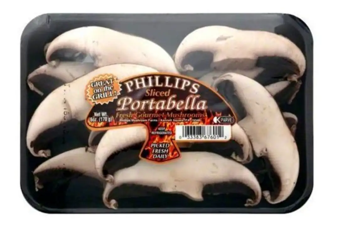 Order Phillips Mushrooms, Fresh Gourmet, Sliced Portabella - 6 Ounces food online from Holiday farms store, Roslyn Heights on bringmethat.com