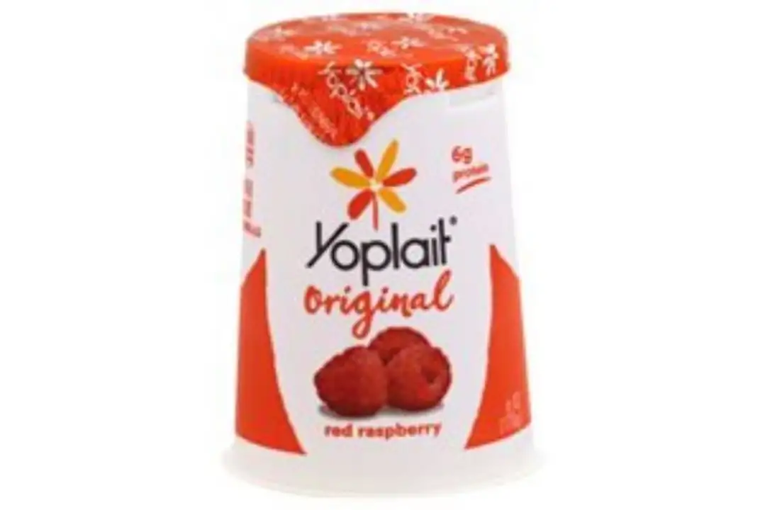 Order Yoplait Original Yogurt, Low Fat, Red Raspberry - 6 Ounces food online from Novato Harvest Market store, Novato on bringmethat.com