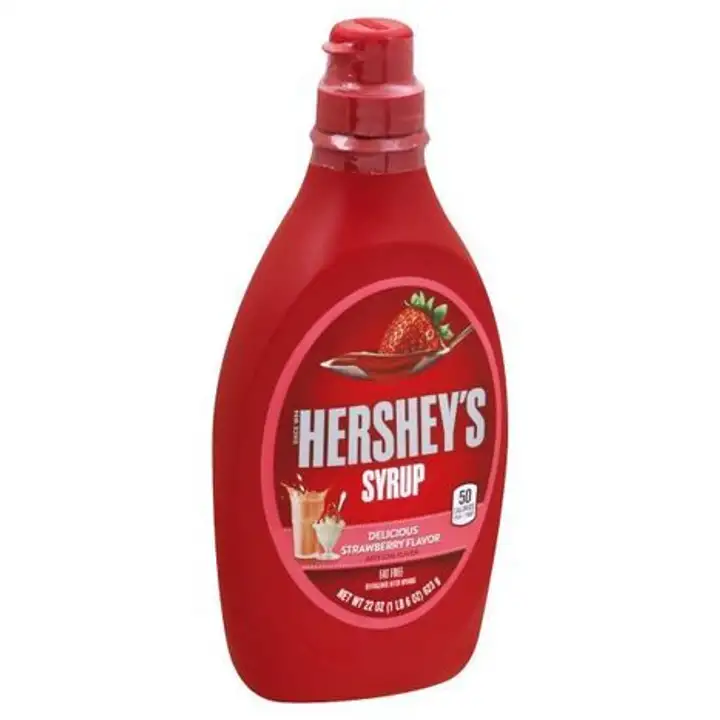 Order Hersheys Syrup, Fat Free, Delicious Strawberry Flavor - 22 Ounces food online from Novato Harvest Market store, Novato on bringmethat.com