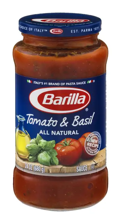 Order Barilla Sauce, Tomato & Basil - 24 Ounces food online from Novato Harvest Market store, Novato on bringmethat.com