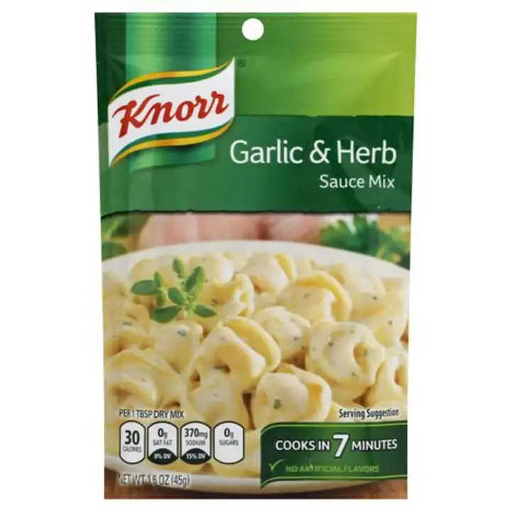 Order Knorr Sauce Mix, Garlic & Herb - 1.6 Ounces food online from Novato Harvest Market store, Novato on bringmethat.com
