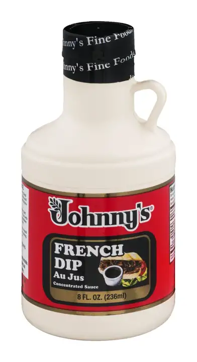 Order Johnnys Au Jus Sauce, French Dip, Concentrated - 8 Ounces food online from Novato Harvest Market store, Novato on bringmethat.com