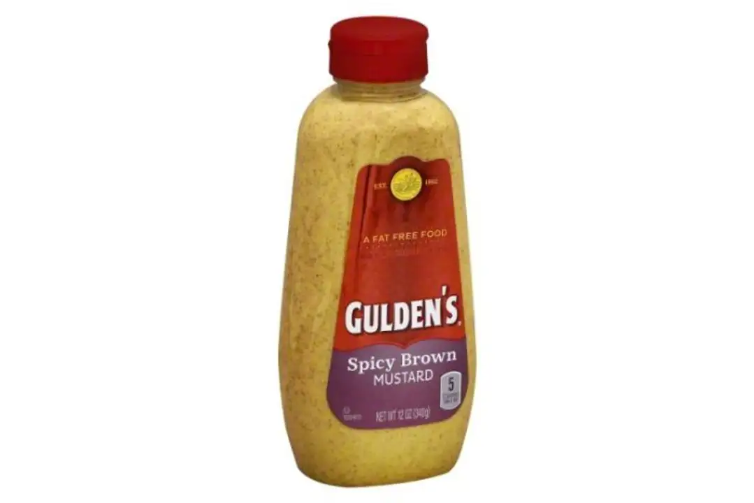 Order Guldens Mustard, Spicy Brown - 12 Ounces food online from Meats Supreme store, Brooklyn on bringmethat.com