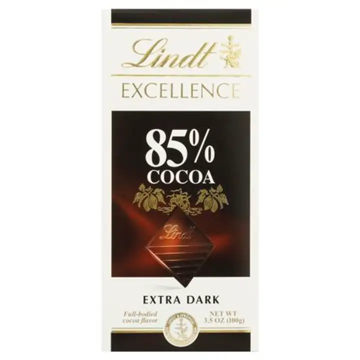 Order Lindt Excellence Dark Chocolate, Extra Dark, 85% Cocoa - 3.5 Ounces food online from Novato Harvest Market store, Novato on bringmethat.com