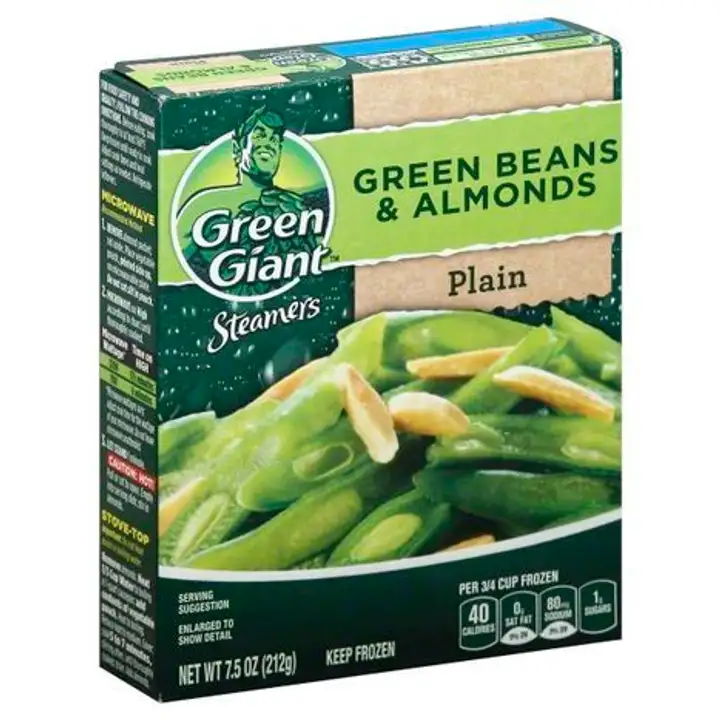 Order Green Giant Steamers Green Beans & Almonds, Plain - 16 Ounces food online from Holiday farms store, Roslyn Heights on bringmethat.com
